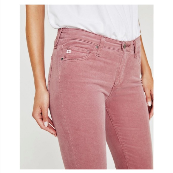 AG Slim Straight Ankle Rust Colored Corduroy Pants Size 25 R - Picture 7 of 11